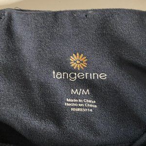 Tangerine brand workout Yoga pants, Vented side panels Black Comfy Size M